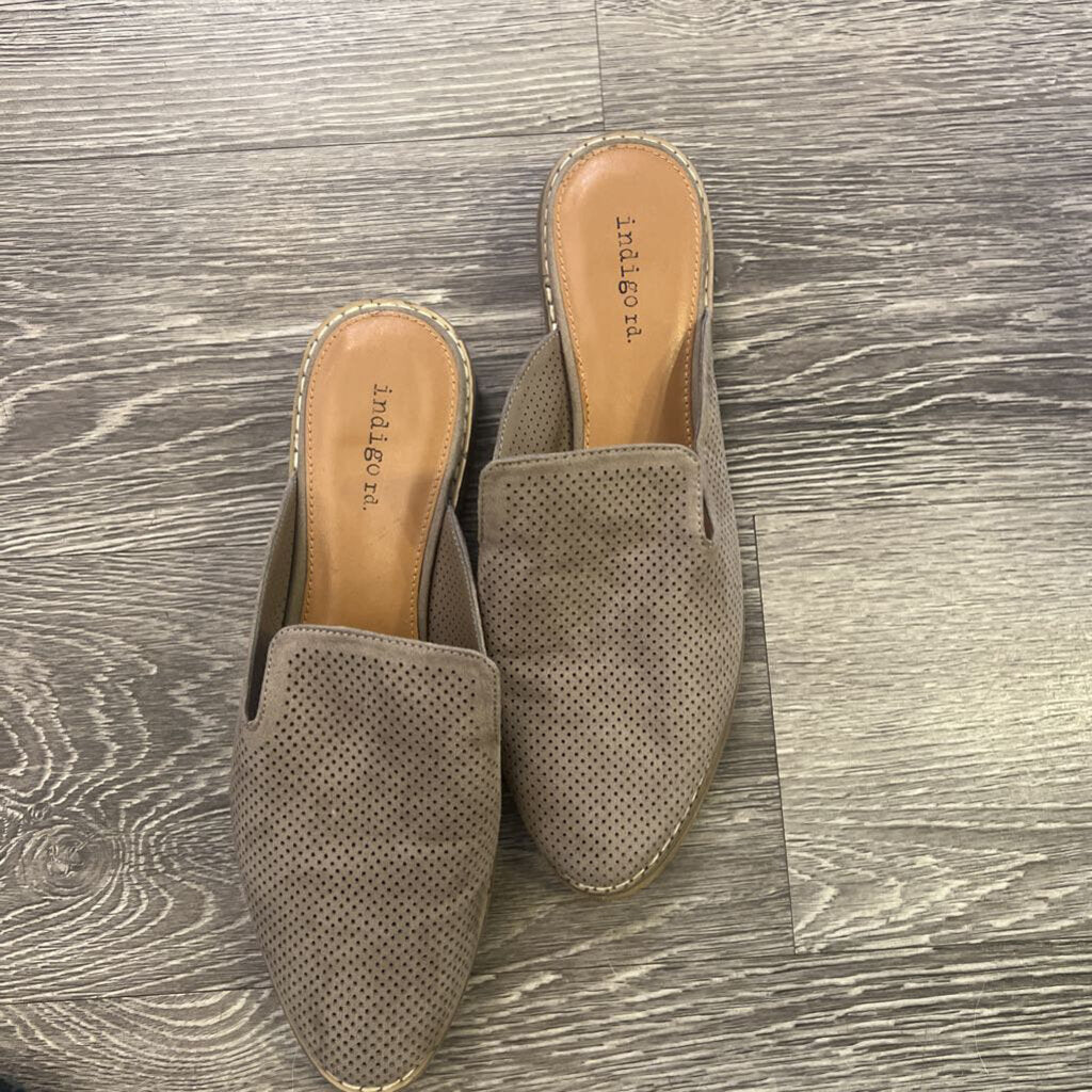 Indigo Rd Perforated Slip On Mules SHOES 7.5