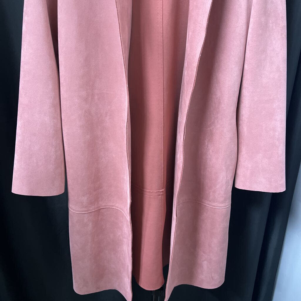 Zara Suede Overcoat Long JACKETS XS