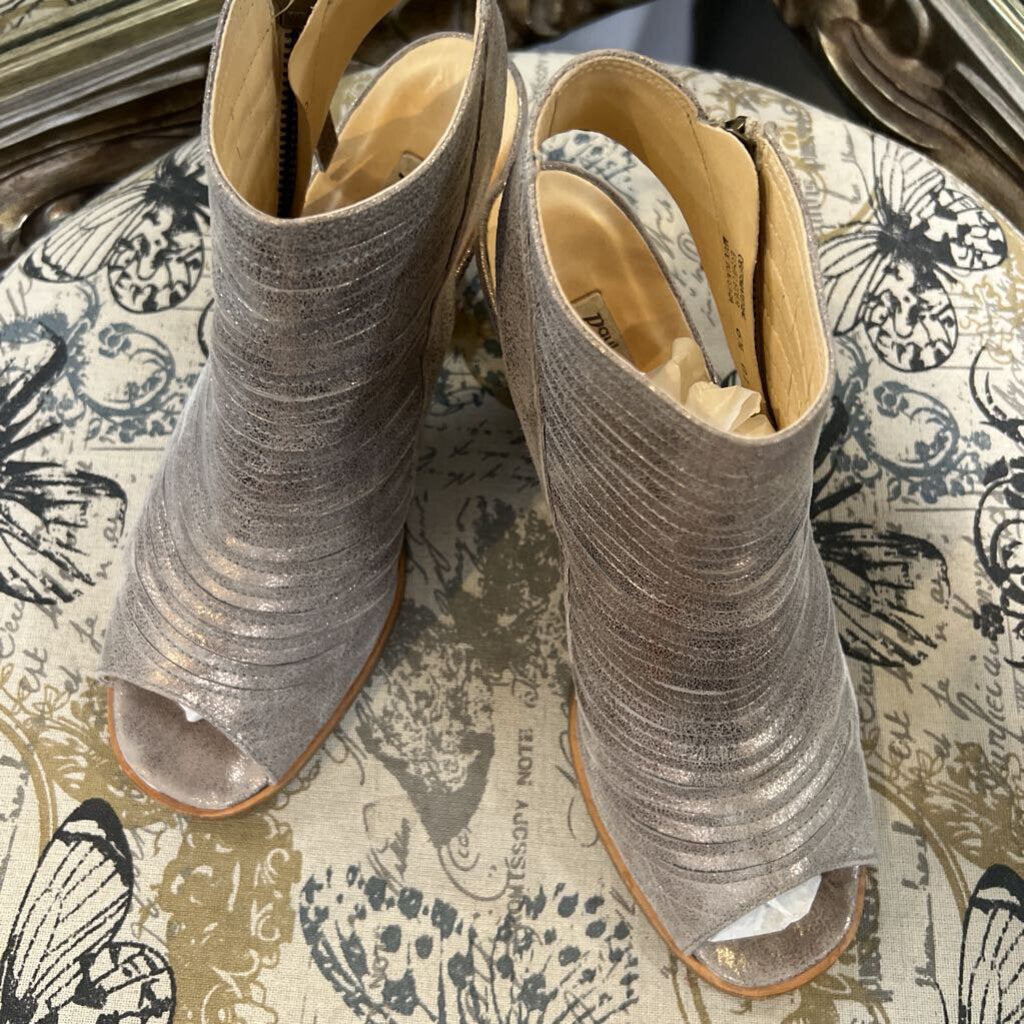Paul Green Metallic Peep Toe SHOES 6.5