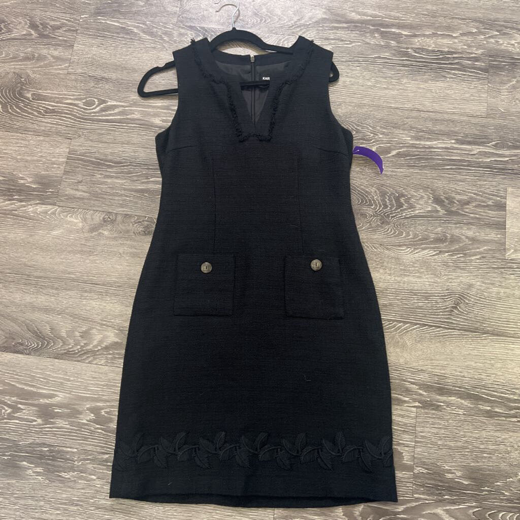 Karl Lagerfeld Sleeveless Pocket Front DRESSES 4