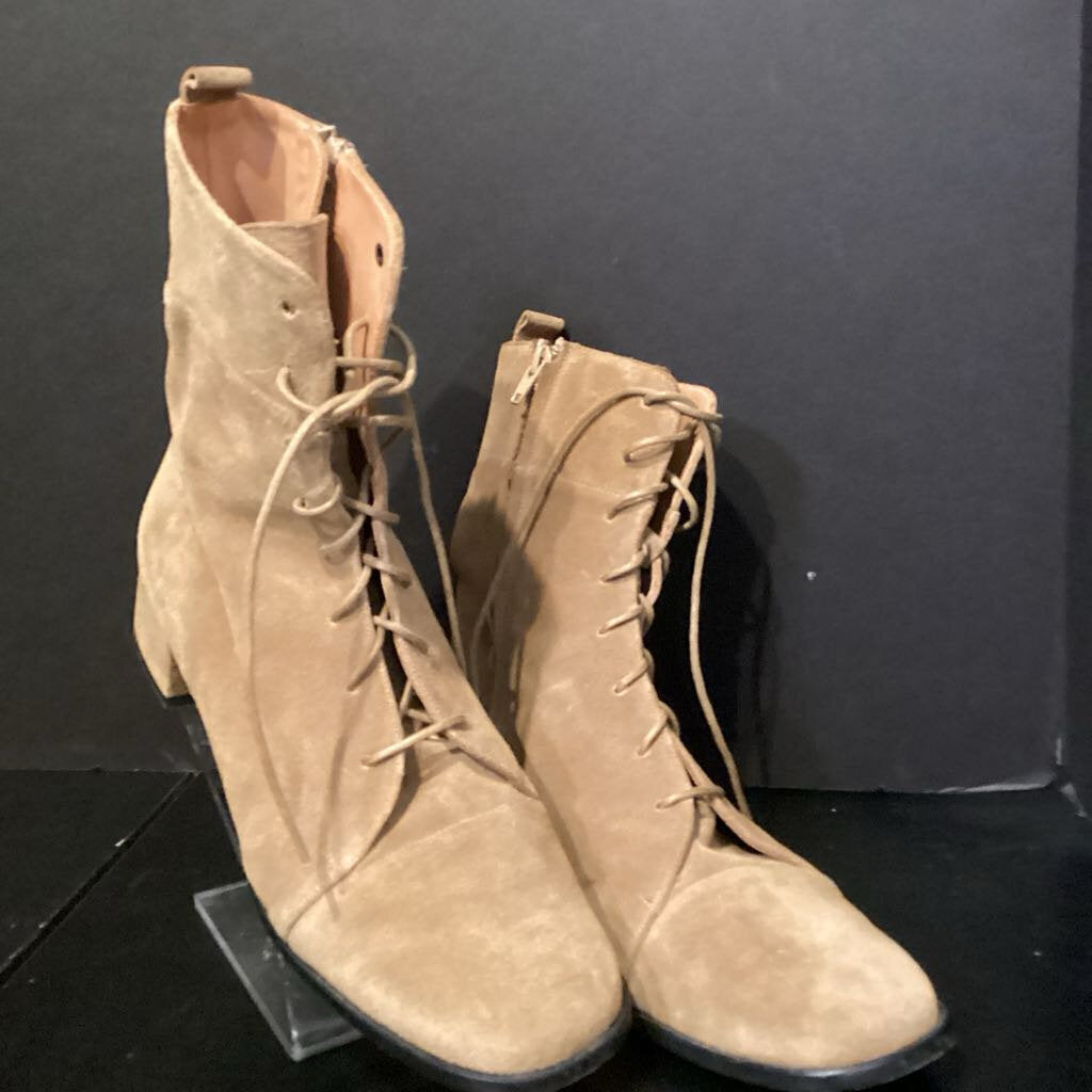 Nagusa Suede Lace Up Midi BOOTIES 41