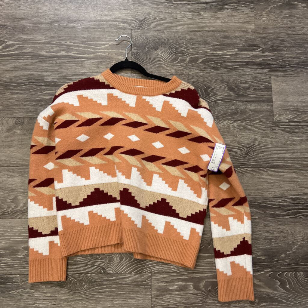 THML Aztec Crew Neck LS SWEATERS S