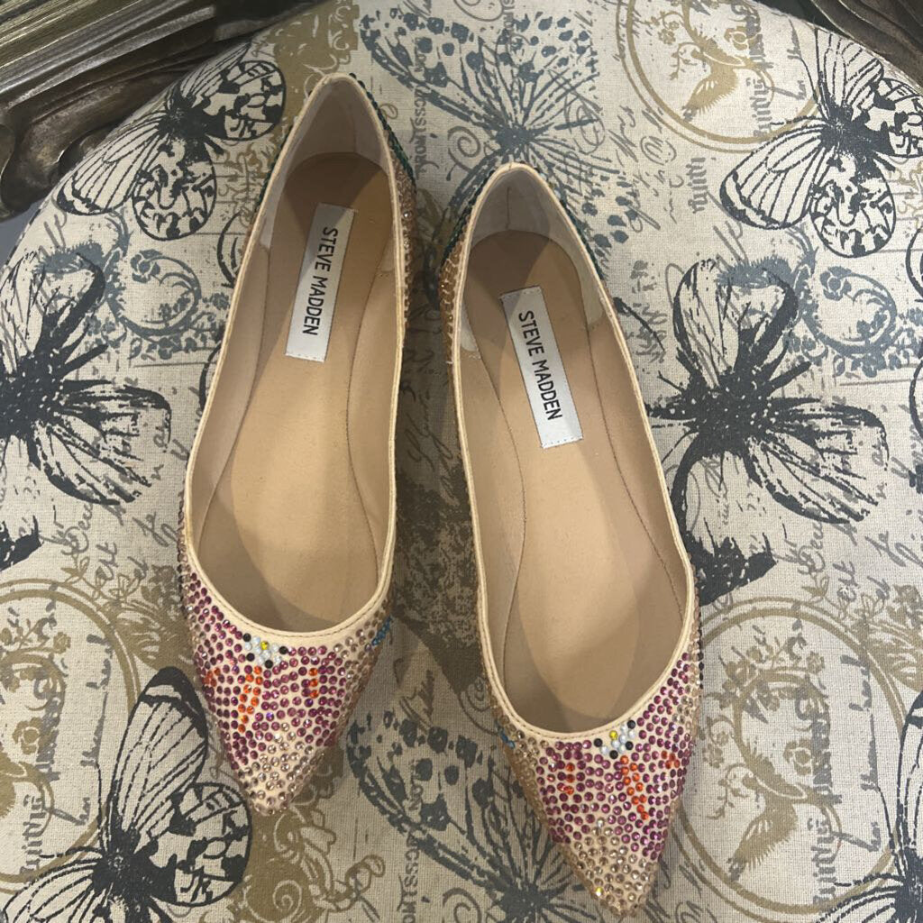 Steve Madden Bedazzled Flats SHOES 7