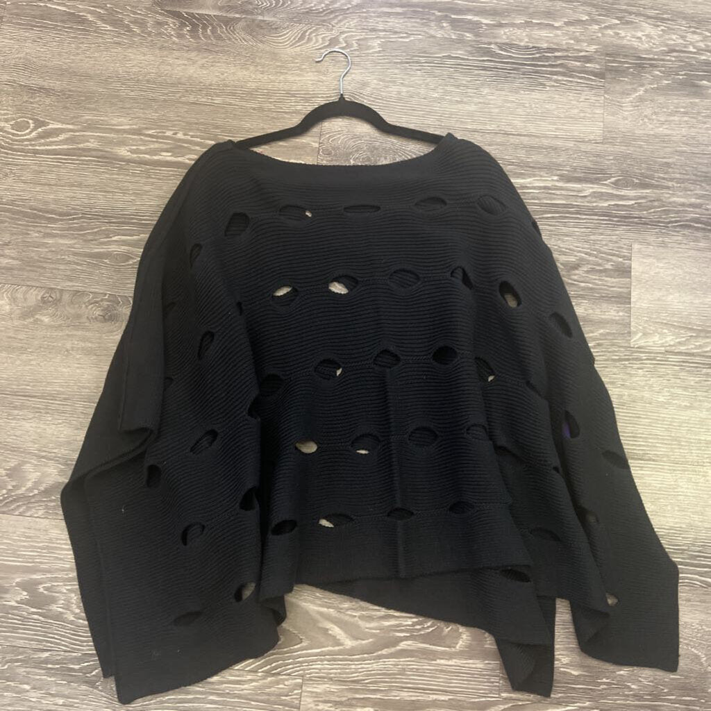 Liv Cut Outs Poncho SWEATERS OS