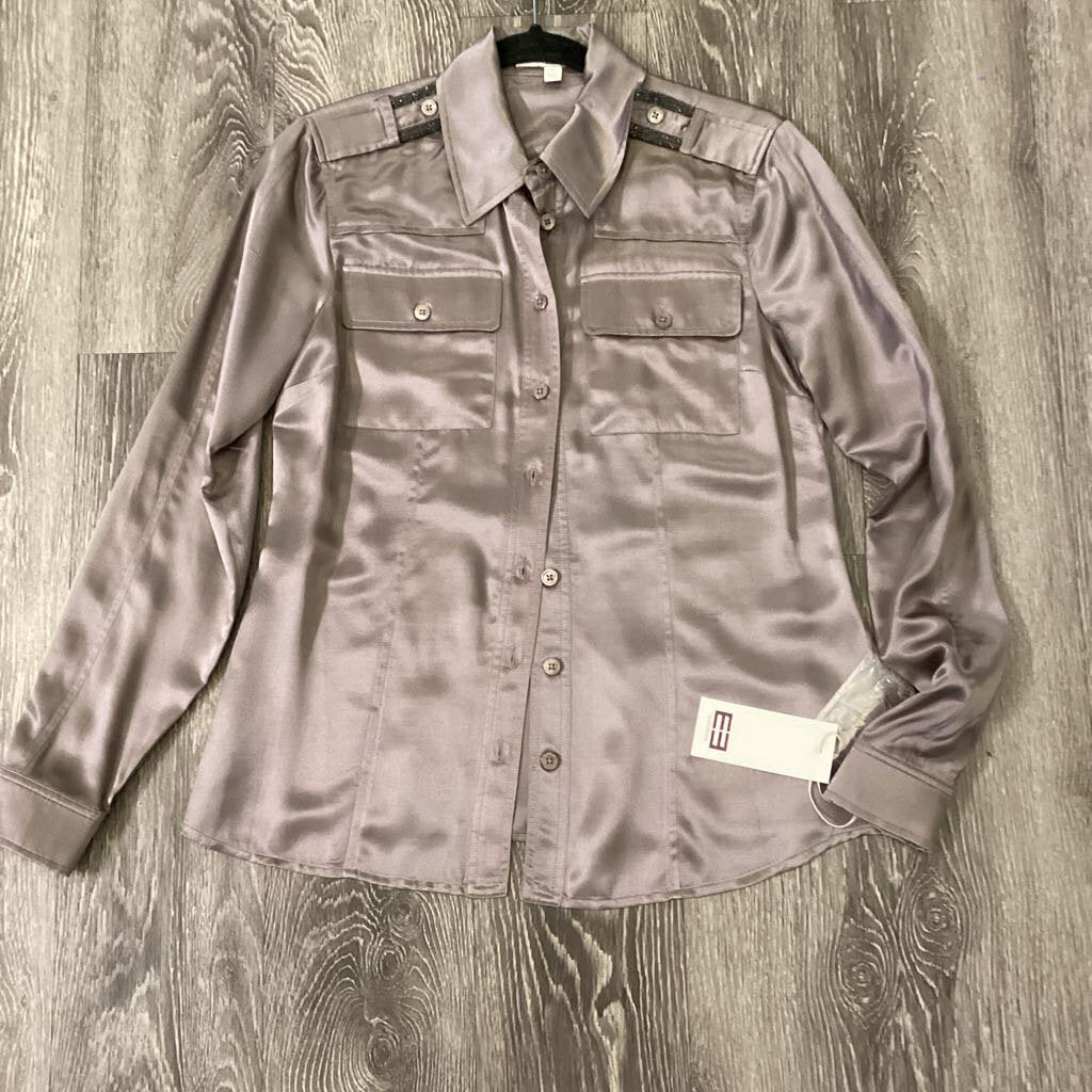 Etcetera Embellished Shoulder Pocket LS TOPS 0