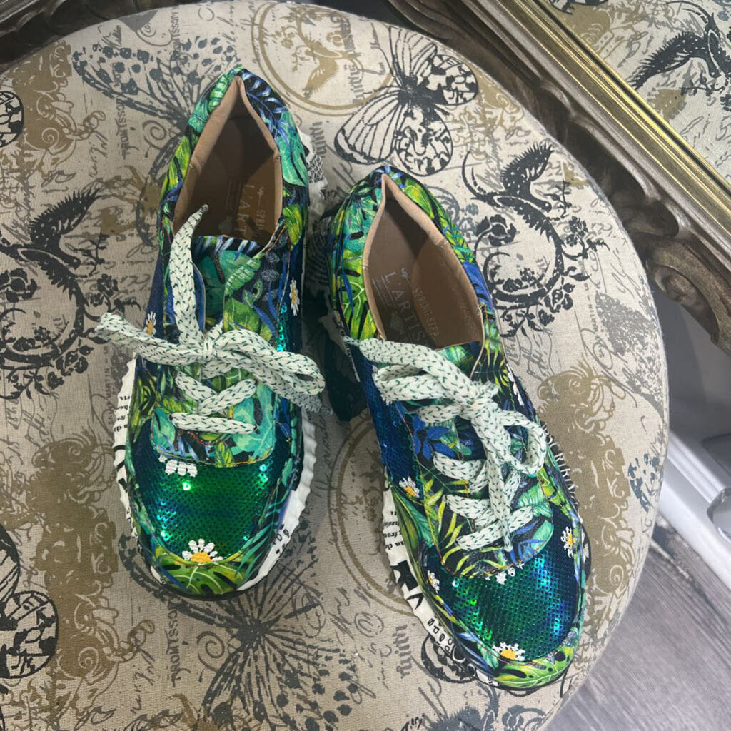 L'artiste NEW Sequin Print Sneakers SHOES 38
