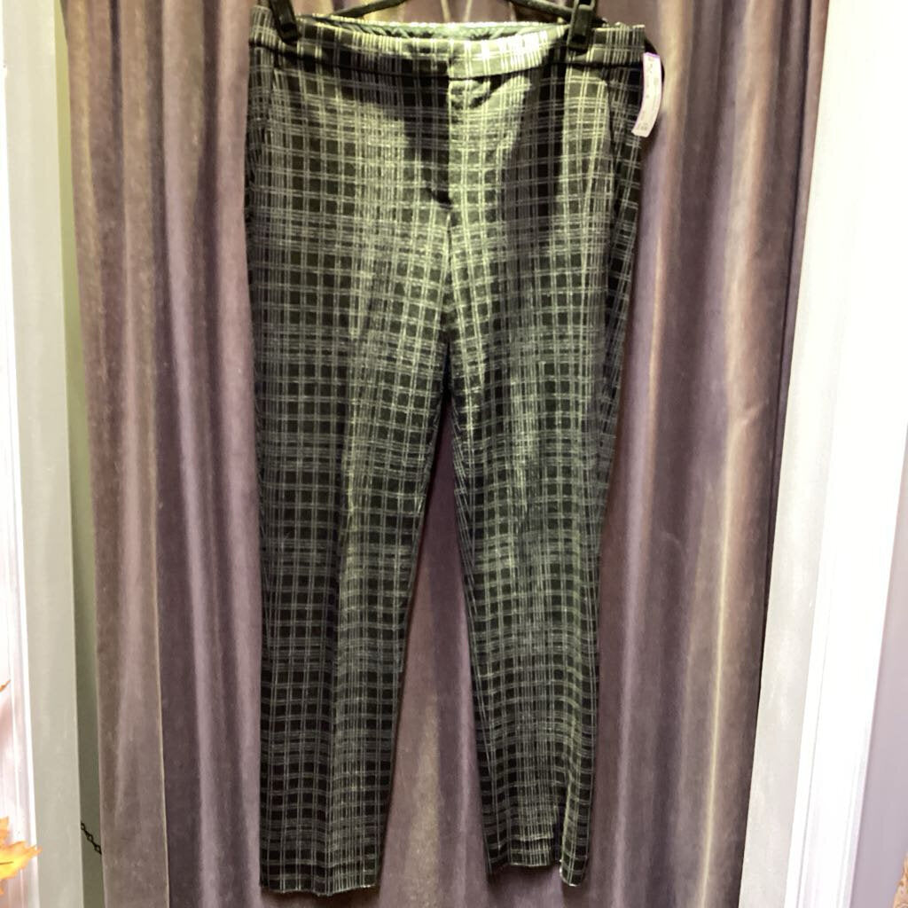 Theory Windowpane Patterned Skinny PANTS 8