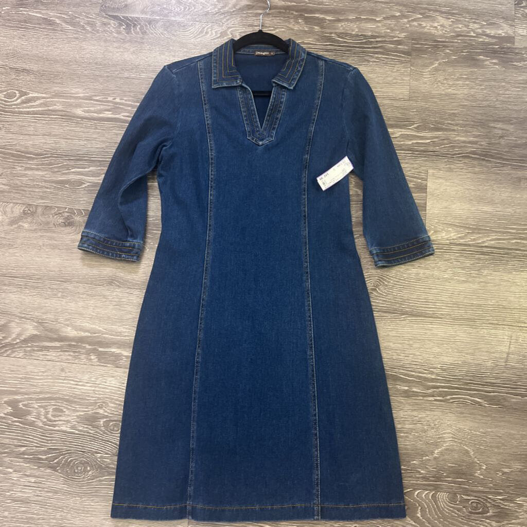 J Mclaughin Chambray w Collar DRESSES S