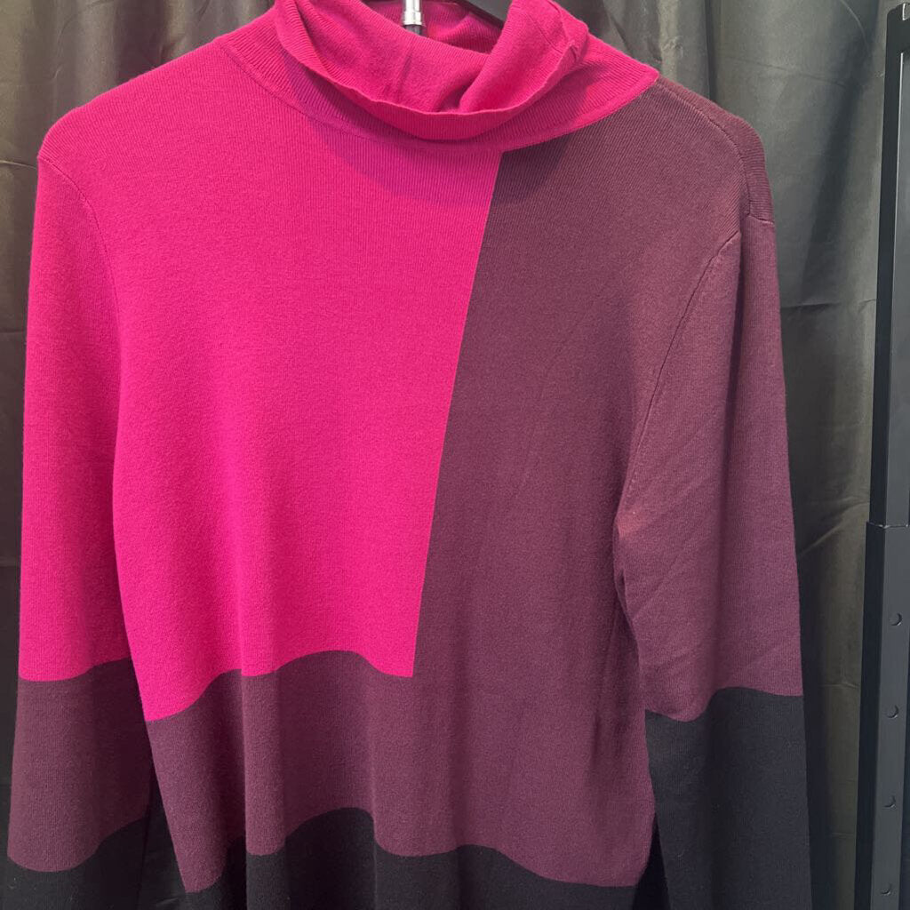 Chicos NWT Colorblock Turtleneck SWEATERS 2