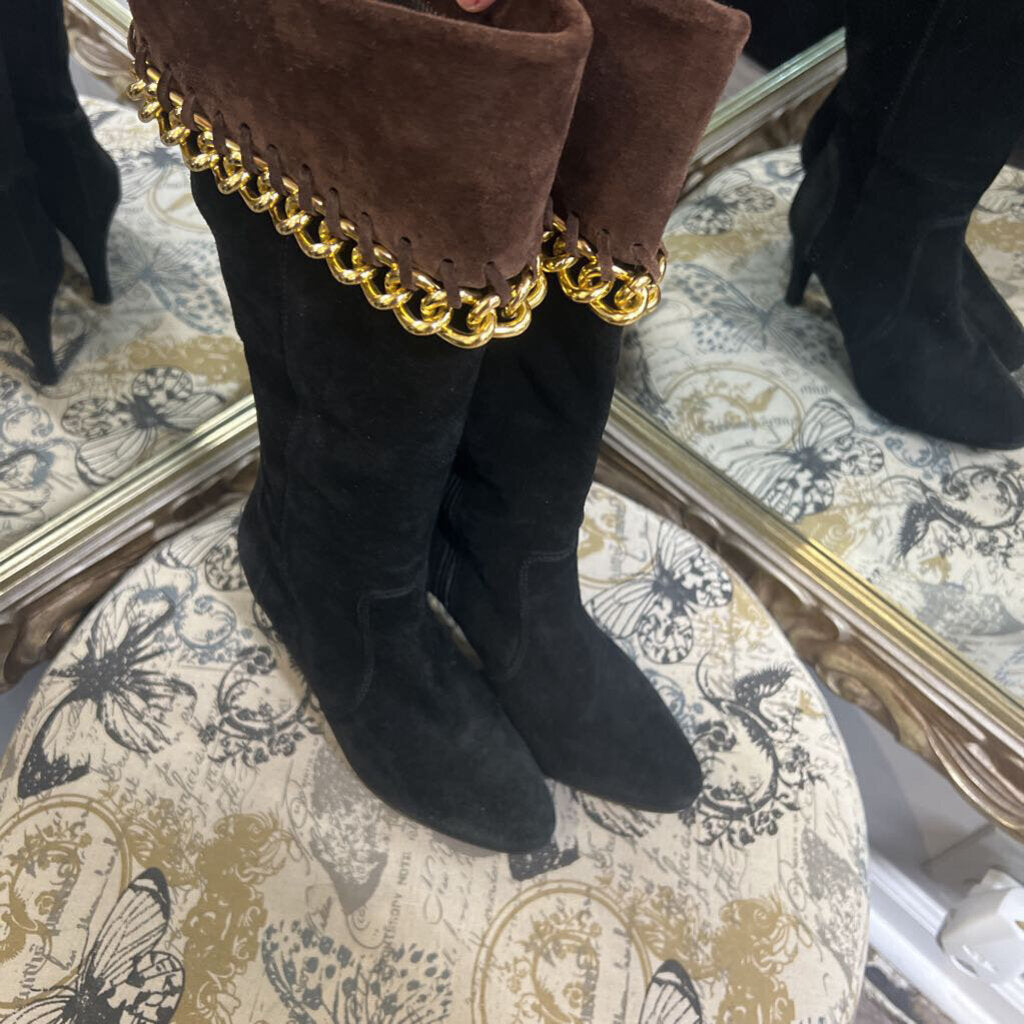 Garismab Suede Two Tone w Chainlink BOOTS 7.5