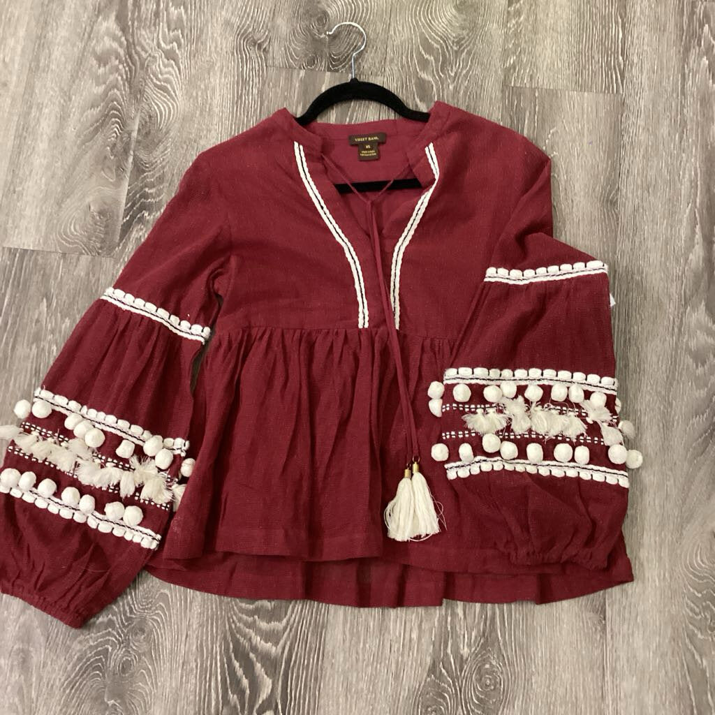 Vineet Bahl PomPom Sleeves TOPS XS