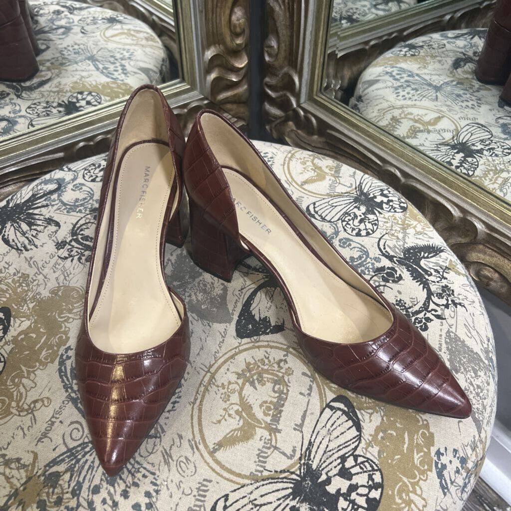 Marc Fisher Croc-like Pumps SHOES 9.5