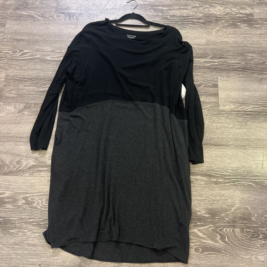 Eileen Fisher Two Tone Cotton DRESSES L