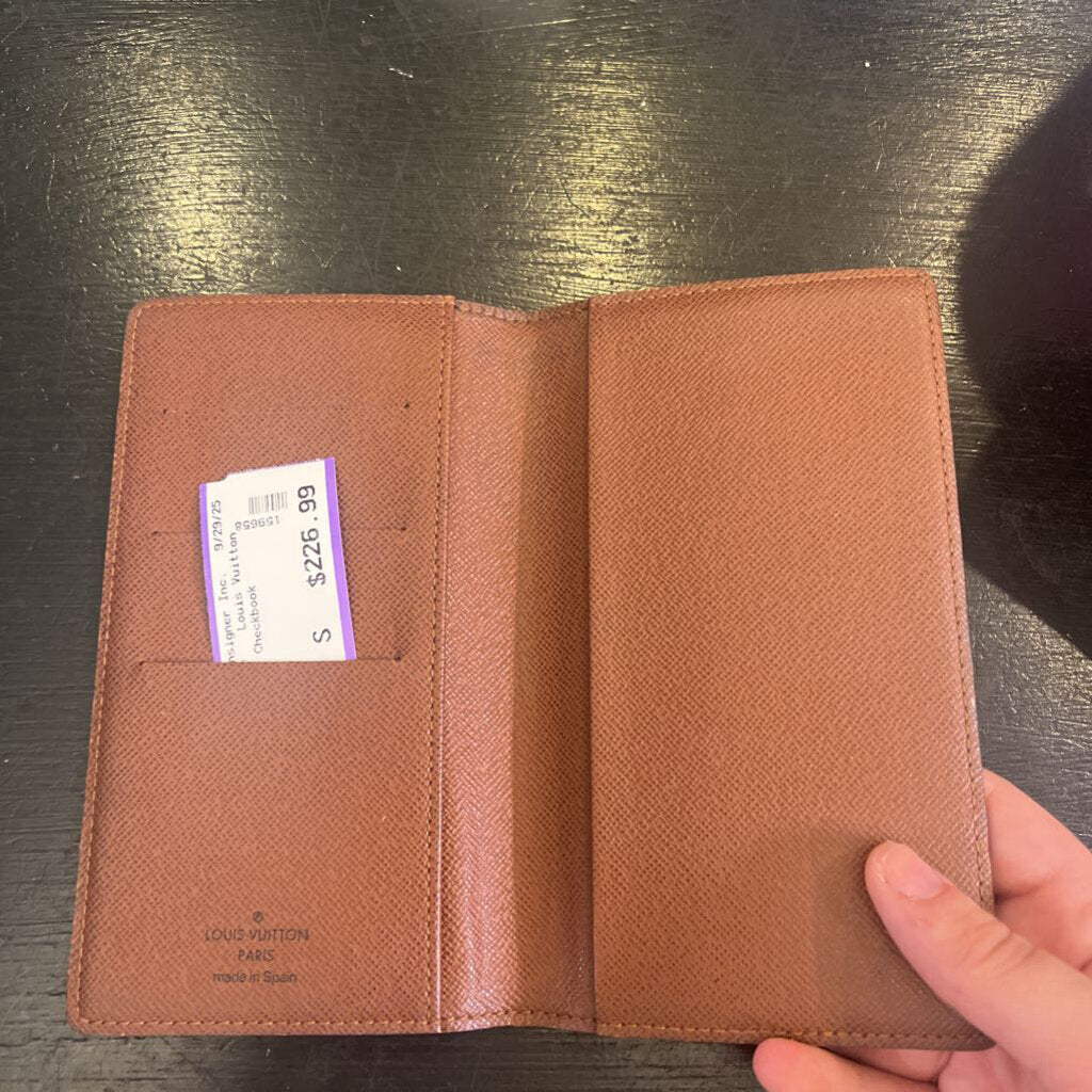 Louis Vuitton Single Fold Checkbook WALLETS S