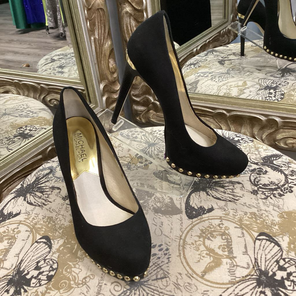 Michael Kors Suede Grommet Platform SHOES 7.5