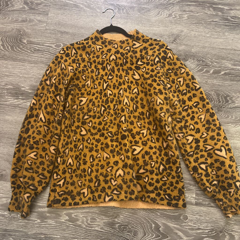 Karl Lagerfeld Heart Print LS SWEATERS M