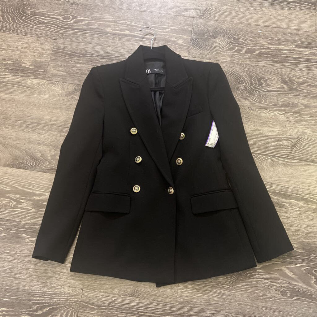 Zara Classic Blazer w Dressy Buttons JACKETS XS