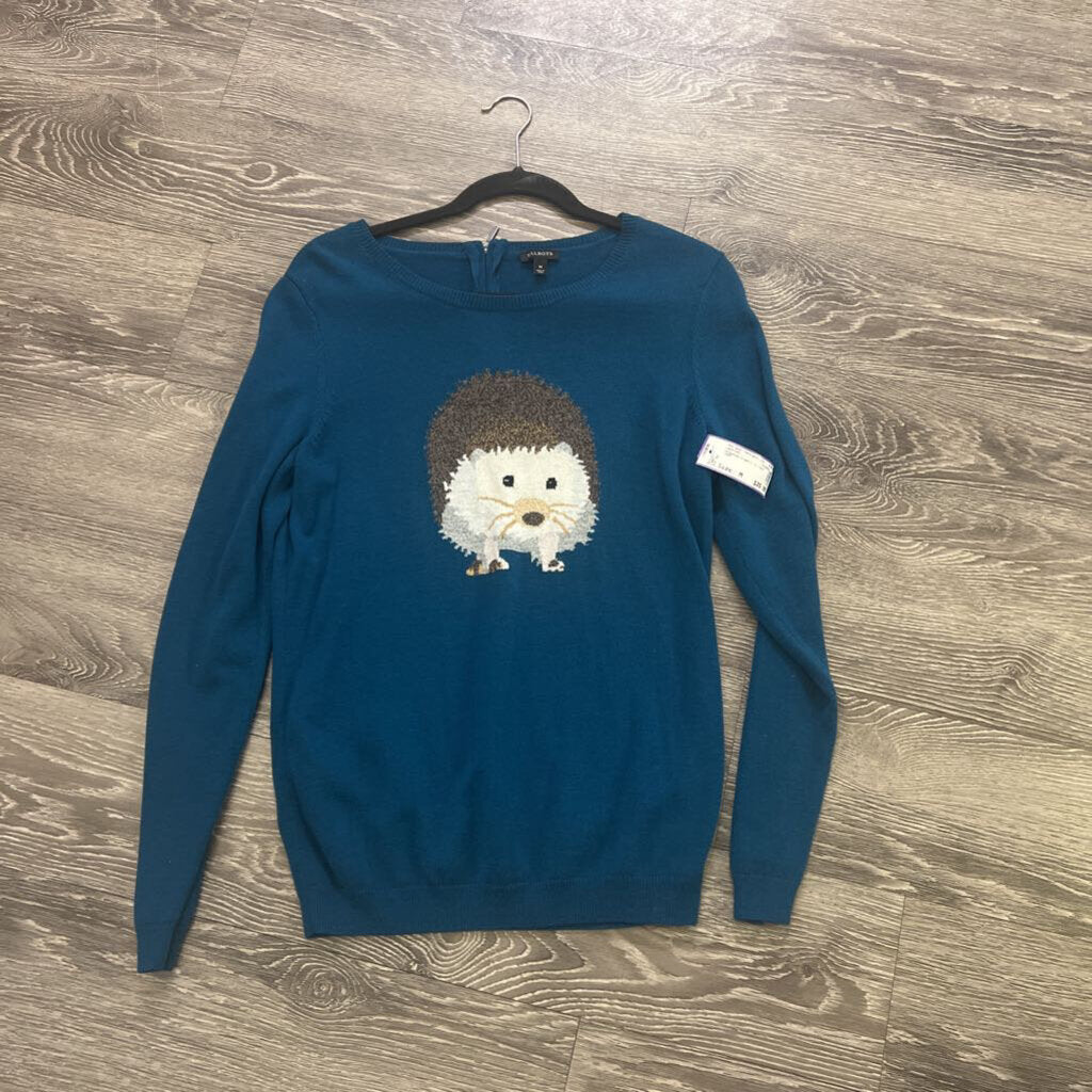 Talbots Hedgehog Graphic LS SWEATERS M