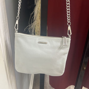Rebecca Minkoff Leather Crossbody w Zippers HANDBAGS S