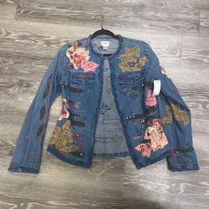 Chicos Embellished & embroidered Denim JACKETS 0