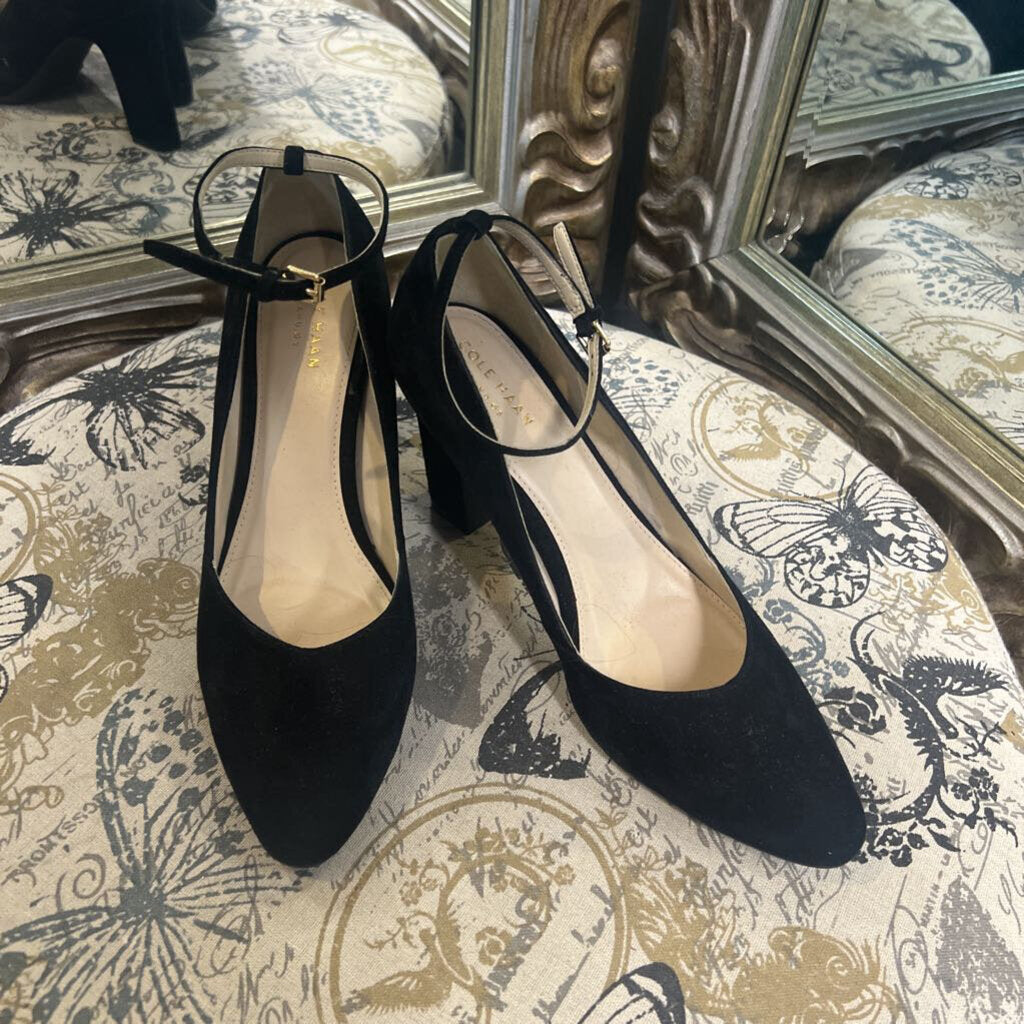 Cole Haan Suede Ankle Strap Pumps SHOES 8