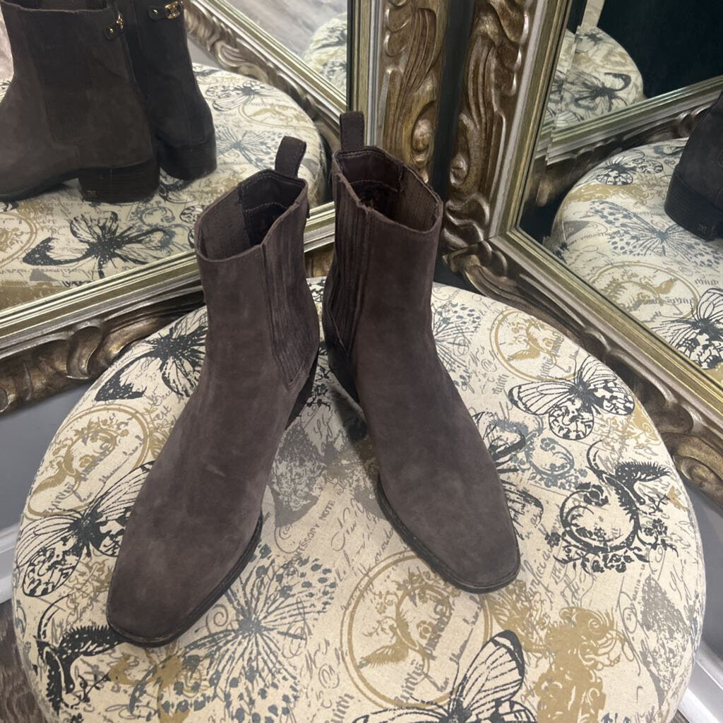 Sam Edelman Suede Ankle Midi BOOTIES 8.5