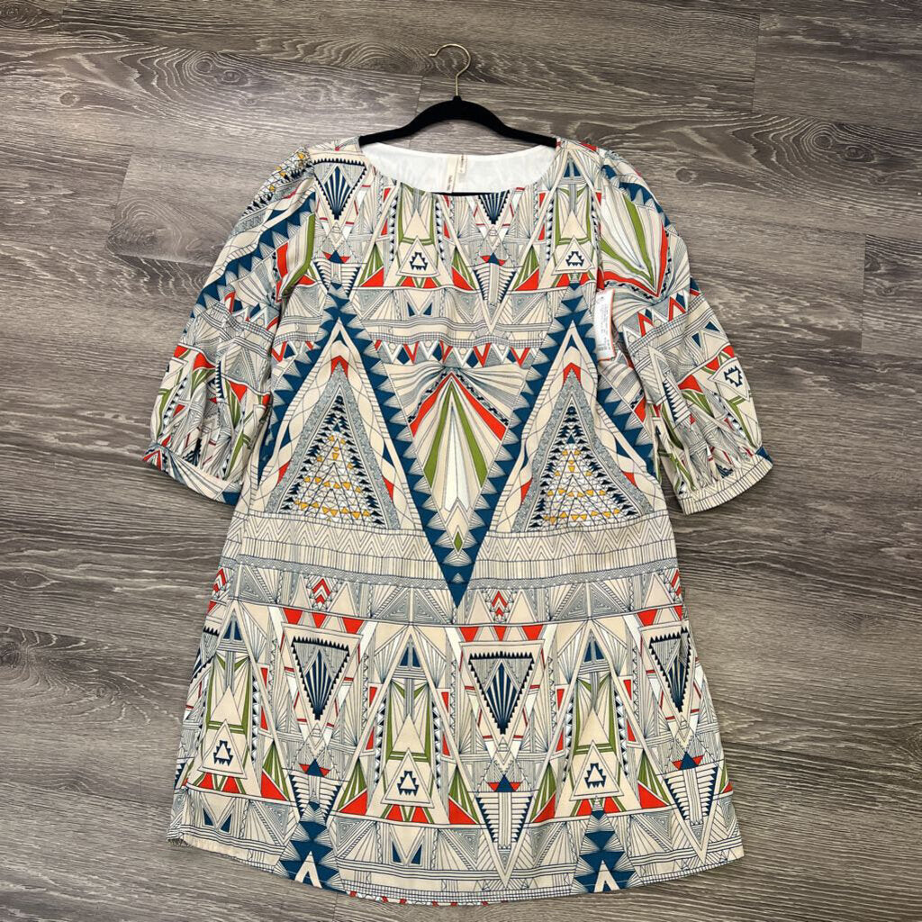 Hello Miss Geo Pattern Tunic UNCATEGORIZED L