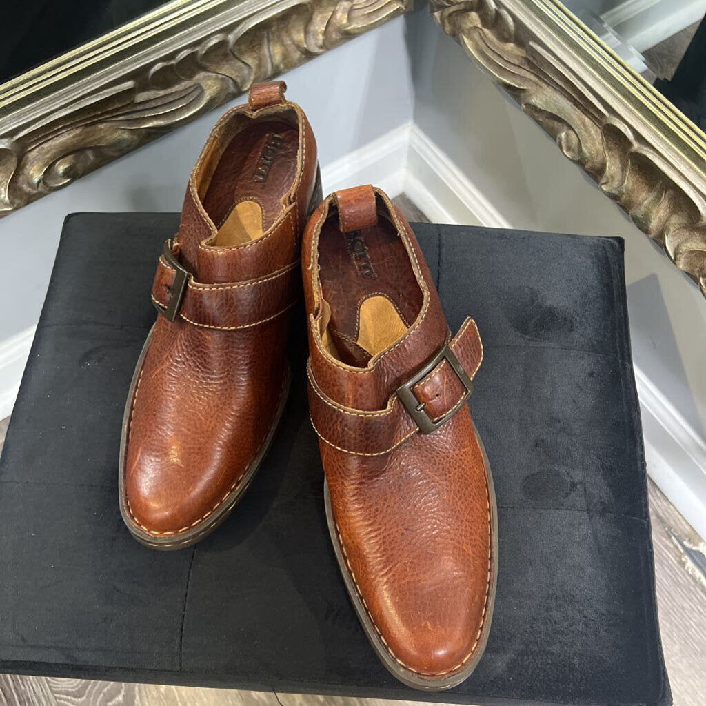 Born Leather Ankle Booties BOOTIES 8