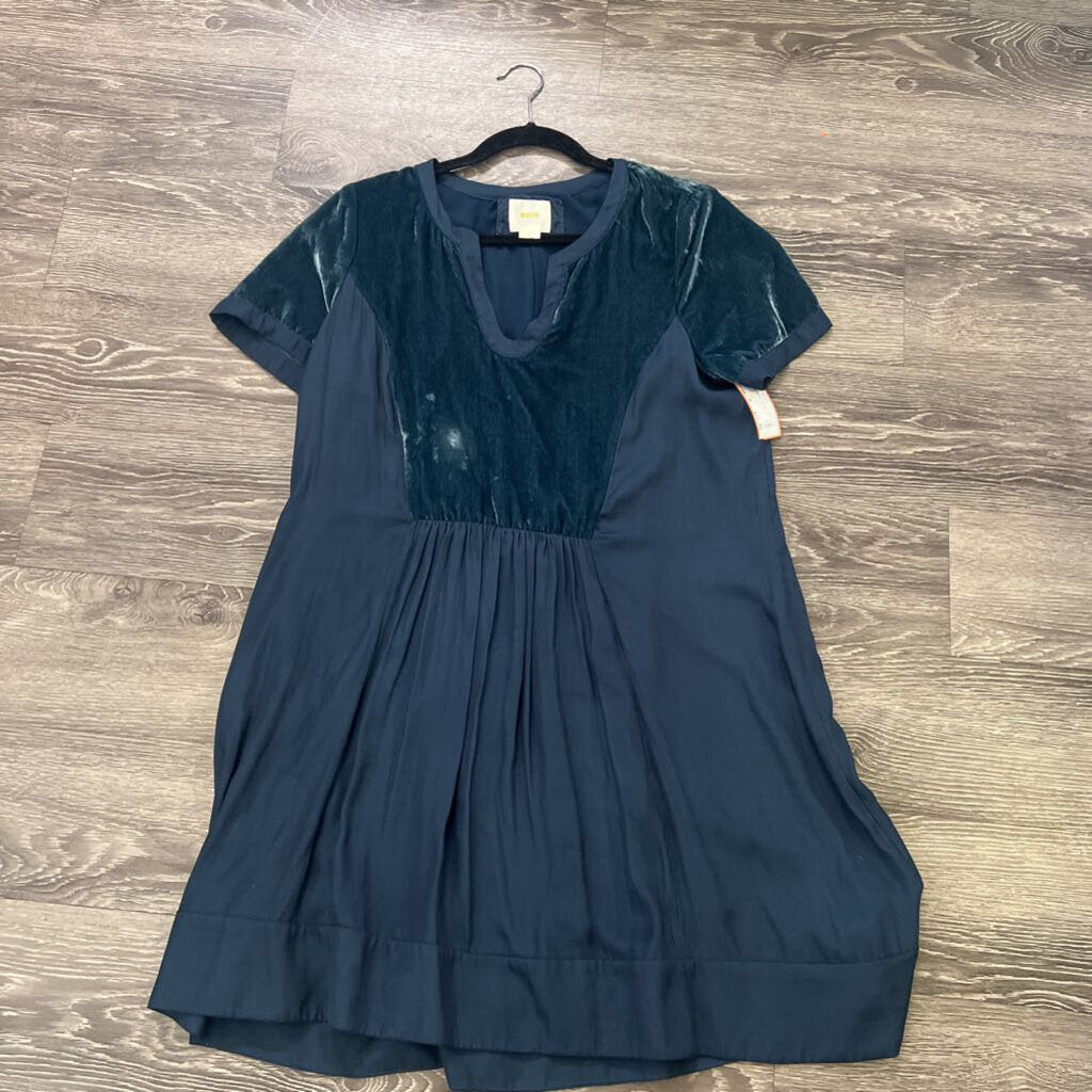 Maeve Crushed Velvet Bib SS DRESSES M