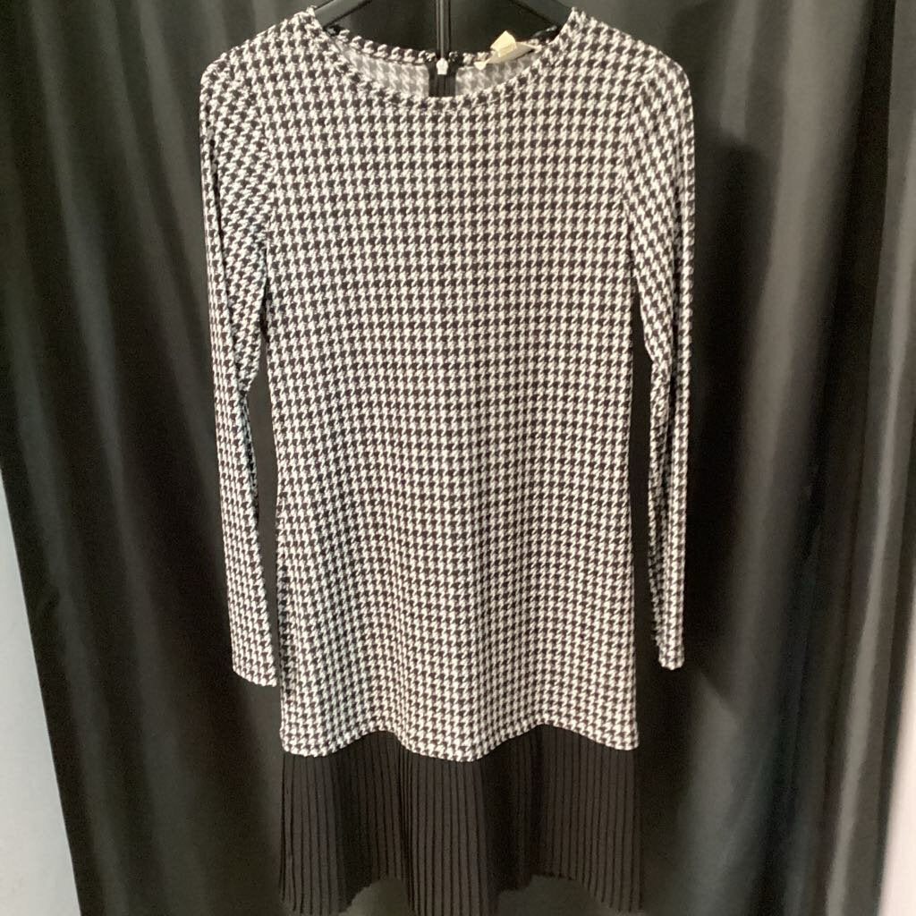 Michael Kors NWT Houndstooth LS DRESSES XS
