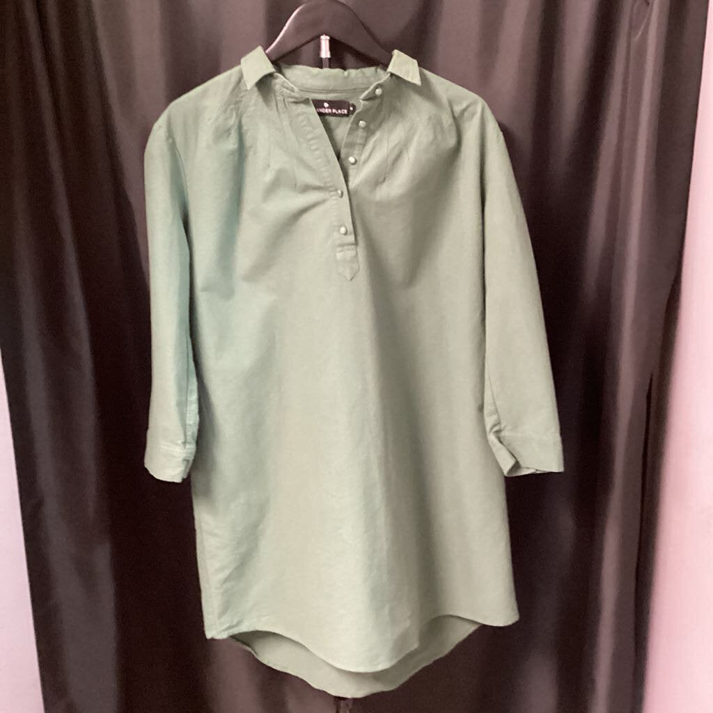 Pomander Place Collared Sheath 3/4 Sleeve DRESSES M