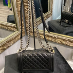 Load image into Gallery viewer, Chanel Mini Boy Bag HANDBAGS S
