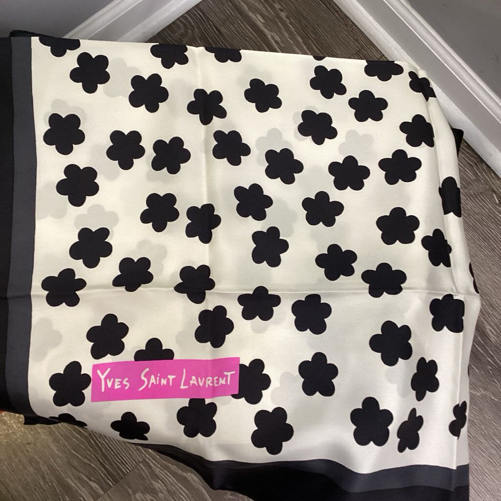 YSL Patterned Silk Square SCARVES OS