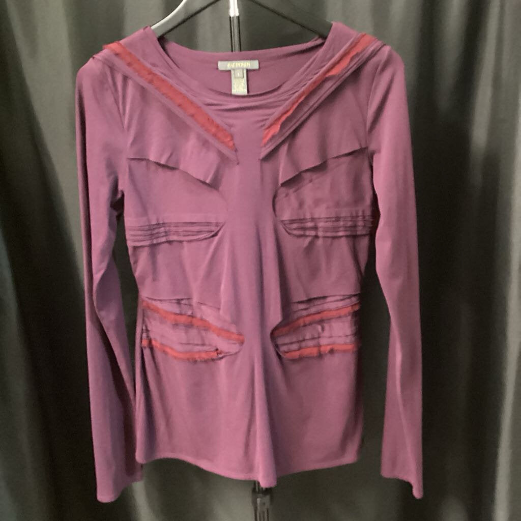 Zac Posen Longsleeve Crew Neck TOPS L