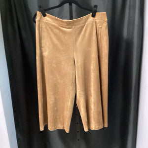 Chicos Suede Wide Leg Cropped PANTS 2