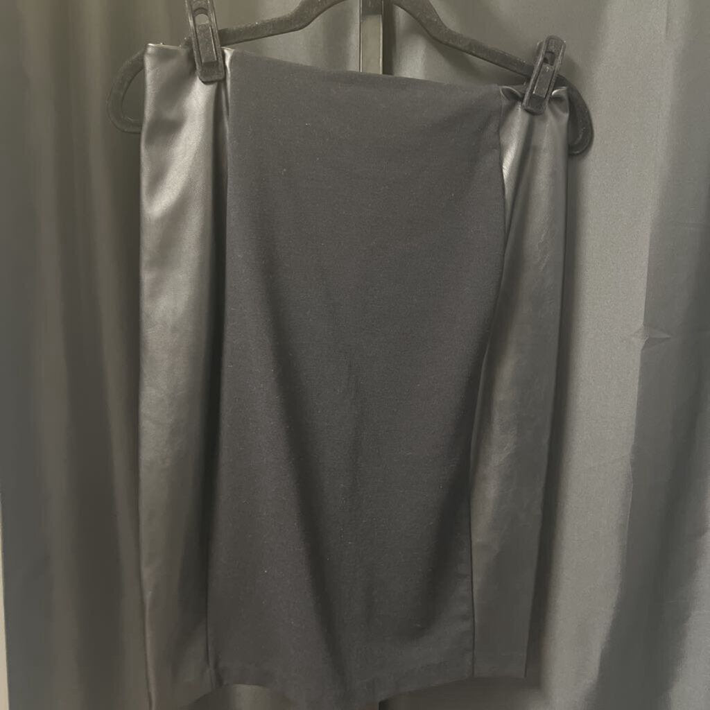 Michael Kors Leather Side Panels Pencil SKIRTS 8