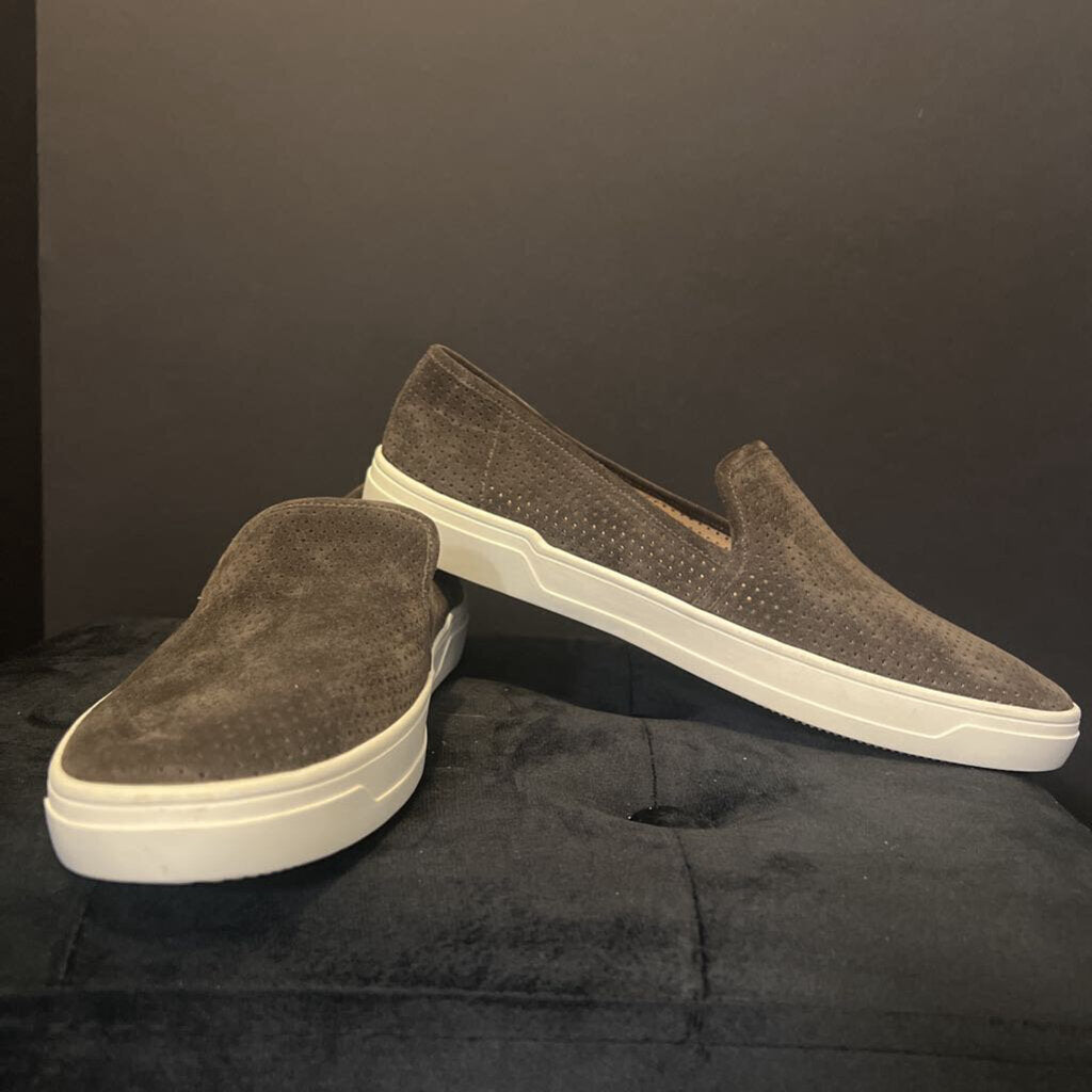Via Spiga Perforated Suede SlipOns SHOES 9