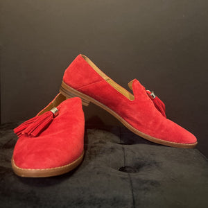 Franco Sarto Suede Tassel Loafers SHOES 9