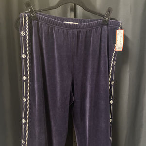 Tory Burch Velvet Side Logo Joggers PANTS M