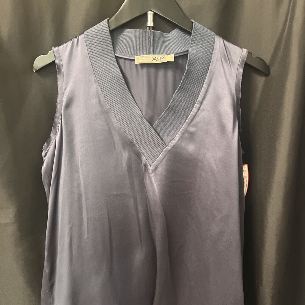 gox Silk Sleeveless TOPS S
