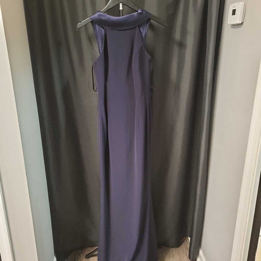 Audrey + Brooks Sleeveless High Neck Waterfall Back EVENING 6