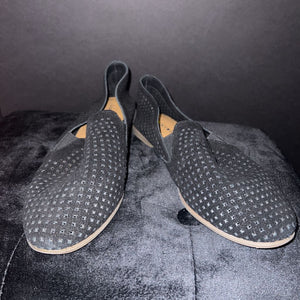 Lucky Brand Suede Slip on Perforated SHOES 9