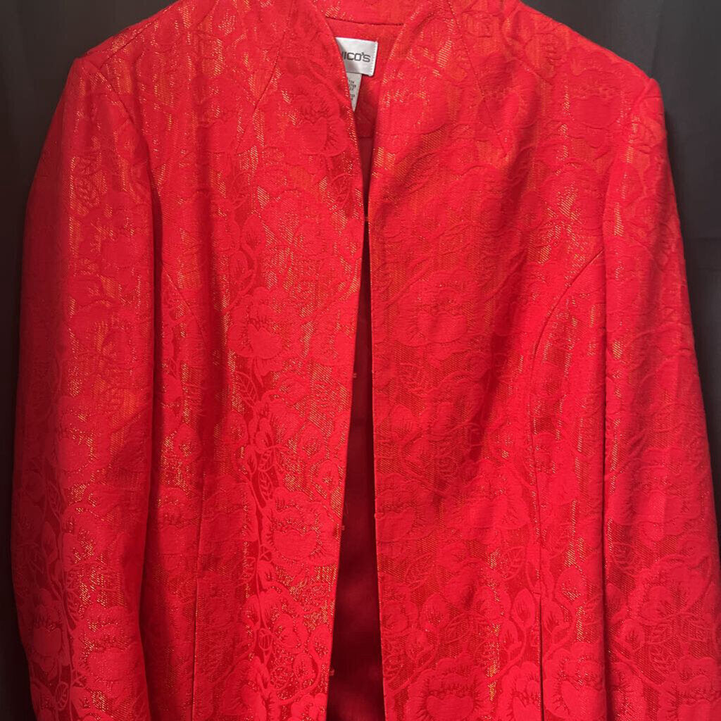 Chicos Patterned Blazer JACKETS 1