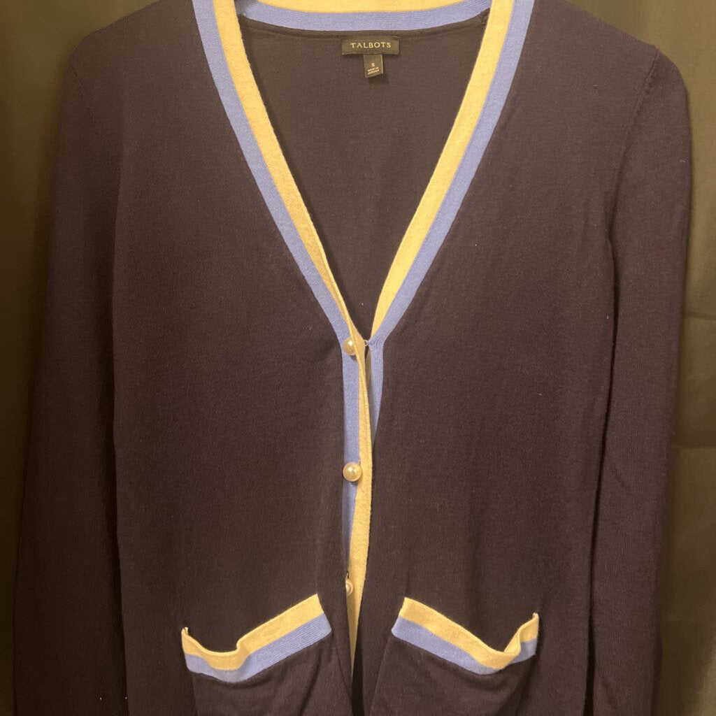 Talbots Pearl Button Cardigan SWEATERS S