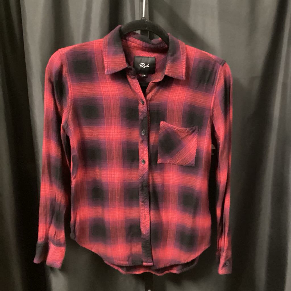 Rails LS Plaid TOPS XS