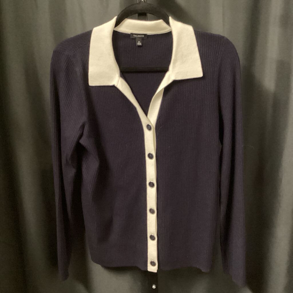 Talbots Lg Button Cardigan SWEATERS M