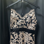 Load image into Gallery viewer, Venus Sequin Lace Overlay Spag Straps EVENING 2
