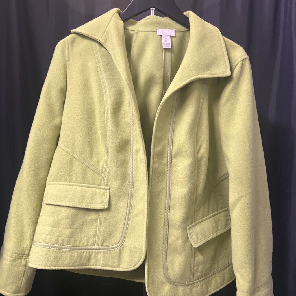 Chicos Wool Blend Heavy Blazer JACKETS 2