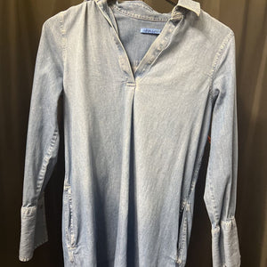 J McLaughlin 3/4 Sleeve Chambray DRESSES XS