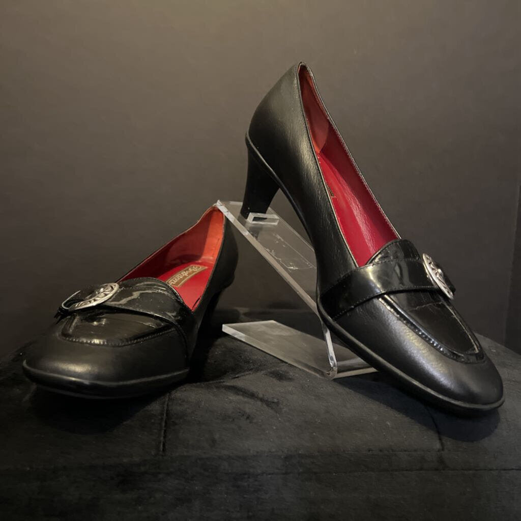 Brighton Leather Heeled Loafers SHOES 8